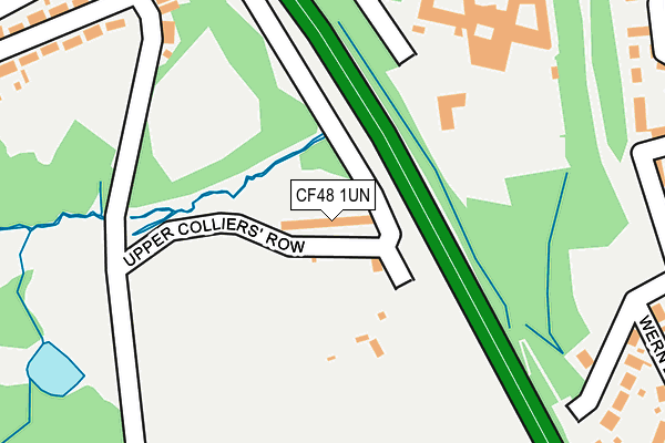CF48 1UN map - OS OpenMap – Local (Ordnance Survey) CF48 1UN map - OS OpenMap – Local (Ordnance Survey)