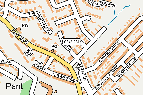 CF48 2BJ map - OS OpenMap – Local (Ordnance Survey) CF48 2BJ map - OS OpenMap – Local (Ordnance Survey)