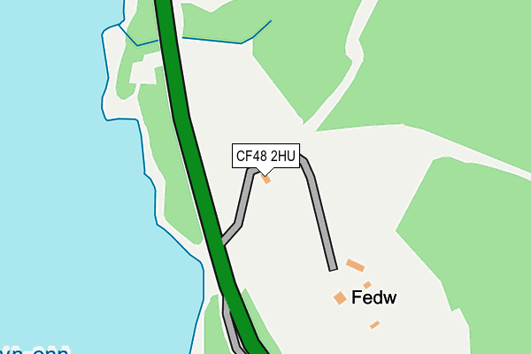 CF48 2HU map - OS OpenMap – Local (Ordnance Survey) CF48 2HU map - OS OpenMap – Local (Ordnance Survey)