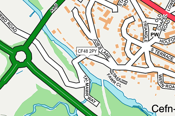 CF48 2PY map - OS OpenMap – Local (Ordnance Survey) CF48 2PY map - OS OpenMap – Local (Ordnance Survey)