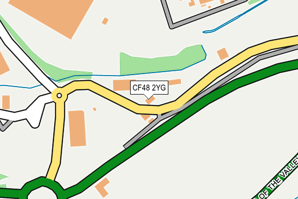 CF48 2YG map - OS OpenMap – Local (Ordnance Survey) CF48 2YG map - OS OpenMap – Local (Ordnance Survey)