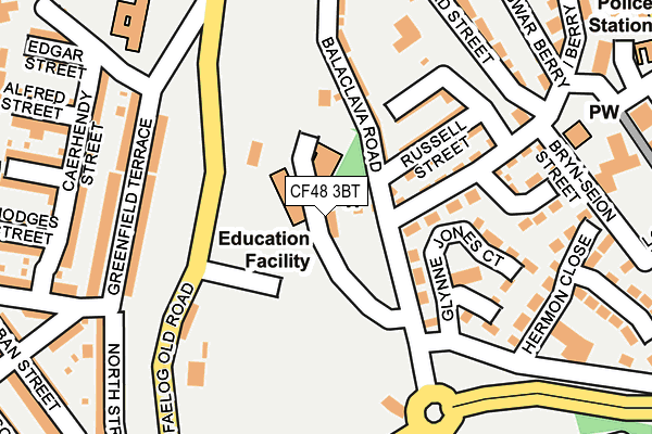 CF48 3BT map - OS OpenMap – Local (Ordnance Survey) CF48 3BT map - OS OpenMap – Local (Ordnance Survey)