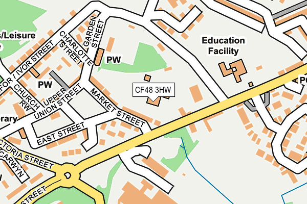 CF48 3HW map - OS OpenMap – Local (Ordnance Survey) CF48 3HW map - OS OpenMap – Local (Ordnance Survey)