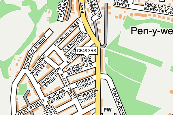 CF48 3RS map - OS OpenMap – Local (Ordnance Survey) CF48 3RS map - OS OpenMap – Local (Ordnance Survey)
