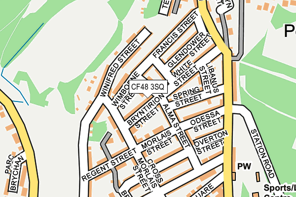 CF48 3SQ map - OS OpenMap – Local (Ordnance Survey) CF48 3SQ map - OS OpenMap – Local (Ordnance Survey)