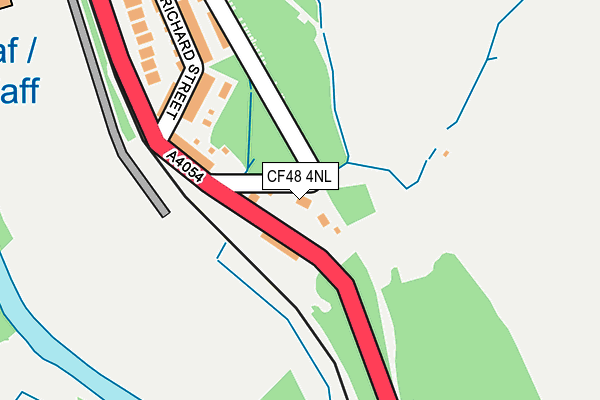 CF48 4NL map - OS OpenMap – Local (Ordnance Survey) CF48 4NL map - OS OpenMap – Local (Ordnance Survey)