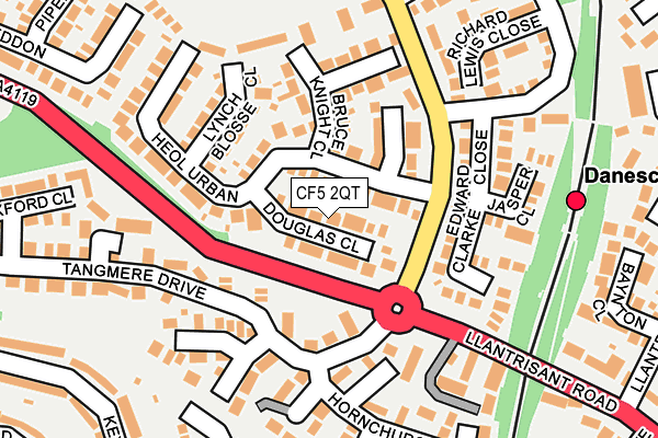 CF5 2QT map - OS OpenMap – Local (Ordnance Survey) CF5 2QT map - OS OpenMap – Local (Ordnance Survey)
