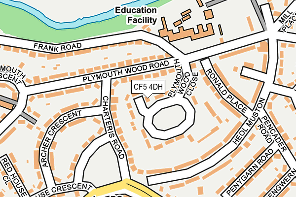 CF5 4DH map - OS OpenMap – Local (Ordnance Survey) CF5 4DH map - OS OpenMap – Local (Ordnance Survey)
