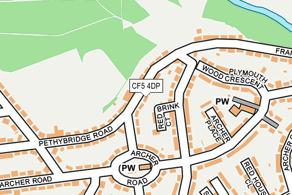 CF5 4DP map - OS OpenMap – Local (Ordnance Survey) CF5 4DP map - OS OpenMap – Local (Ordnance Survey)
