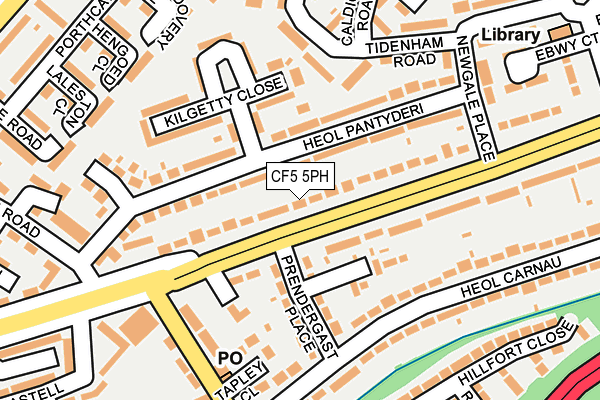 CF5 5PH map - OS OpenMap – Local (Ordnance Survey) CF5 5PH map - OS OpenMap – Local (Ordnance Survey)