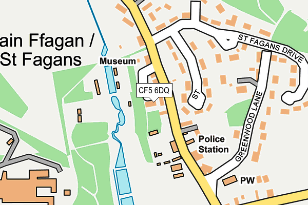 CF5 6DQ map - OS OpenMap – Local (Ordnance Survey) CF5 6DQ map - OS OpenMap – Local (Ordnance Survey)