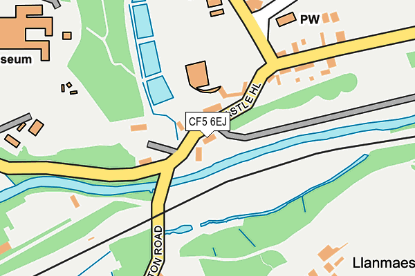 CF5 6EJ map - OS OpenMap – Local (Ordnance Survey) CF5 6EJ map - OS OpenMap – Local (Ordnance Survey)