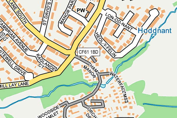 CF61 1BD map - OS OpenMap – Local (Ordnance Survey) CF61 1BD map - OS OpenMap – Local (Ordnance Survey)