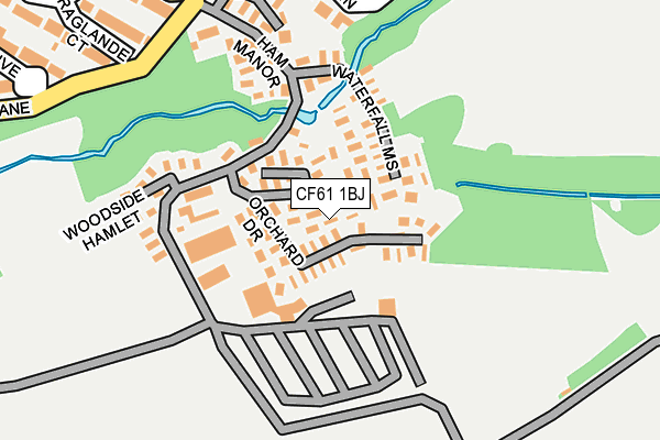 CF61 1BJ map - OS OpenMap – Local (Ordnance Survey) CF61 1BJ map - OS OpenMap – Local (Ordnance Survey)