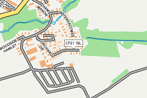 CF61 1BL map - OS OpenMap – Local (Ordnance Survey) CF61 1BL map - OS OpenMap – Local (Ordnance Survey)