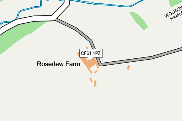 CF61 1PZ map - OS OpenMap – Local (Ordnance Survey)