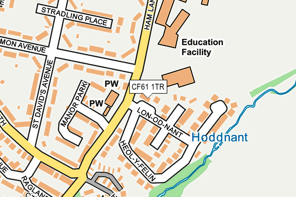 CF61 1TR map - OS OpenMap – Local (Ordnance Survey) CF61 1TR map - OS OpenMap – Local (Ordnance Survey)