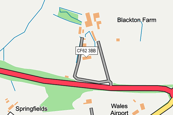 CF62 3BB map - OS OpenMap – Local (Ordnance Survey) CF62 3BB map - OS OpenMap – Local (Ordnance Survey)