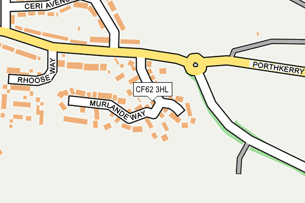 CF62 3HL map - OS OpenMap – Local (Ordnance Survey) CF62 3HL map - OS OpenMap – Local (Ordnance Survey)
