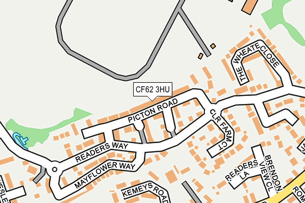 CF62 3HU map - OS OpenMap – Local (Ordnance Survey) CF62 3HU map - OS OpenMap – Local (Ordnance Survey)