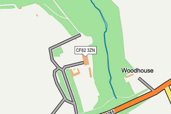 CF62 3ZN map - OS OpenMap – Local (Ordnance Survey) CF62 3ZN map - OS OpenMap – Local (Ordnance Survey)