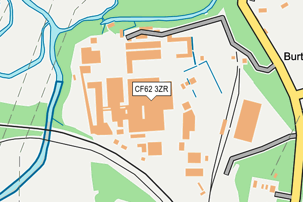 CF62 3ZR map - OS OpenMap – Local (Ordnance Survey) CF62 3ZR map - OS OpenMap – Local (Ordnance Survey)