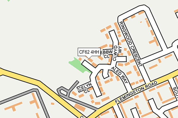 CF62 4HH map - OS OpenMap – Local (Ordnance Survey) CF62 4HH map - OS OpenMap – Local (Ordnance Survey)