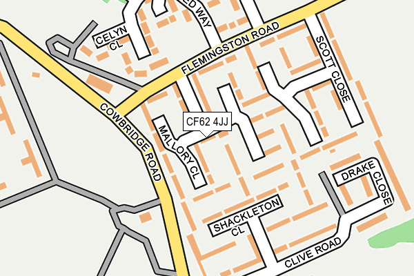 CF62 4JJ map - OS OpenMap – Local (Ordnance Survey) CF62 4JJ map - OS OpenMap – Local (Ordnance Survey)