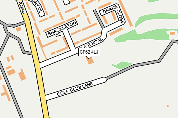 CF62 4LJ map - OS OpenMap – Local (Ordnance Survey) CF62 4LJ map - OS OpenMap – Local (Ordnance Survey)
