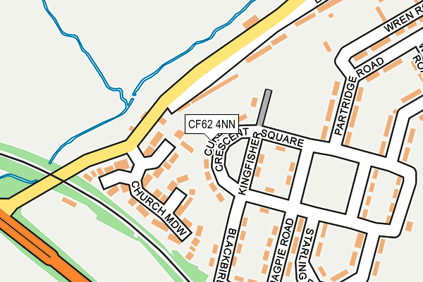 CF62 4NN map - OS OpenMap – Local (Ordnance Survey) CF62 4NN map - OS OpenMap – Local (Ordnance Survey)