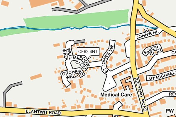 CF62 4NT map - OS OpenMap – Local (Ordnance Survey) CF62 4NT map - OS OpenMap – Local (Ordnance Survey)