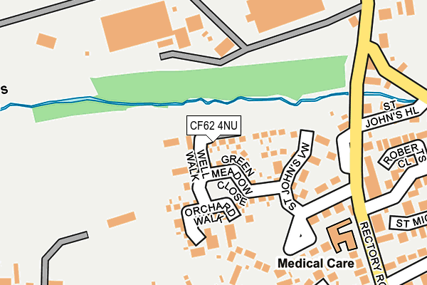 CF62 4NU map - OS OpenMap – Local (Ordnance Survey) CF62 4NU map - OS OpenMap – Local (Ordnance Survey)