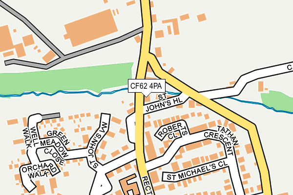 CF62 4PA map - OS OpenMap – Local (Ordnance Survey) CF62 4PA map - OS OpenMap – Local (Ordnance Survey)