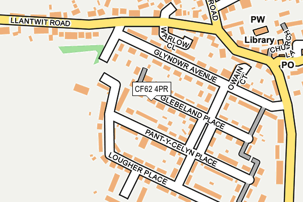 CF62 4PR map - OS OpenMap – Local (Ordnance Survey) CF62 4PR map - OS OpenMap – Local (Ordnance Survey)
