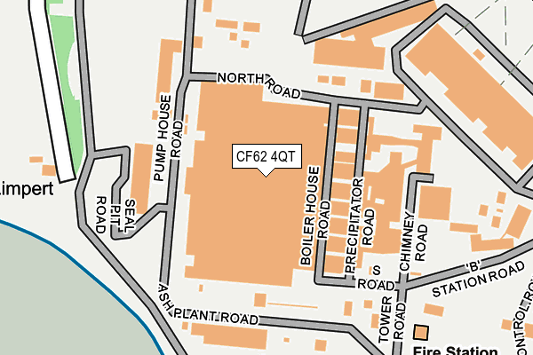 CF62 4QT map - OS OpenMap – Local (Ordnance Survey) CF62 4QT map - OS OpenMap – Local (Ordnance Survey)