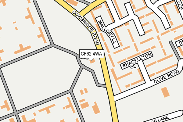 CF62 4WA map - OS OpenMap – Local (Ordnance Survey) CF62 4WA map - OS OpenMap – Local (Ordnance Survey)