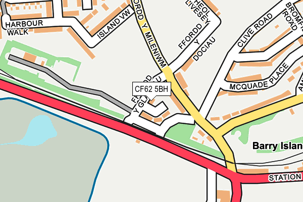 CF62 5BH map - OS OpenMap – Local (Ordnance Survey) CF62 5BH map - OS OpenMap – Local (Ordnance Survey)