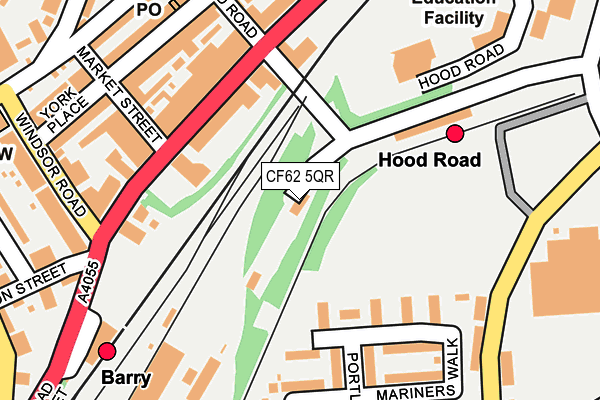 CF62 5QR map - OS OpenMap – Local (Ordnance Survey) CF62 5QR map - OS OpenMap – Local (Ordnance Survey)