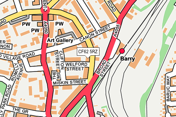 CF62 5RZ map - OS OpenMap – Local (Ordnance Survey) CF62 5RZ map - OS OpenMap – Local (Ordnance Survey)