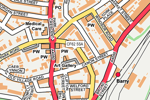 CF62 5SA map - OS OpenMap – Local (Ordnance Survey) CF62 5SA map - OS OpenMap – Local (Ordnance Survey)
