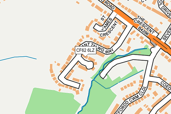 CF62 6LZ map - OS OpenMap – Local (Ordnance Survey) CF62 6LZ map - OS OpenMap – Local (Ordnance Survey)