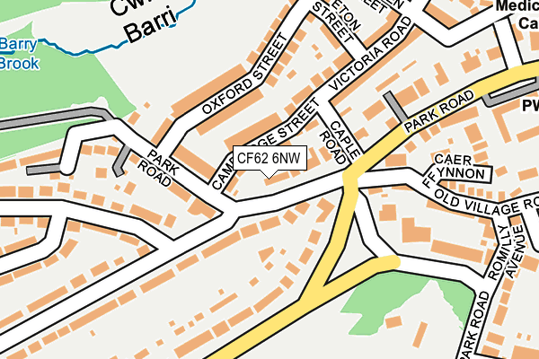 CF62 6NW map - OS OpenMap – Local (Ordnance Survey) CF62 6NW map - OS OpenMap – Local (Ordnance Survey)