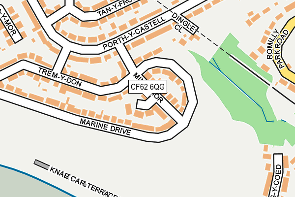 CF62 6QG map - OS OpenMap – Local (Ordnance Survey) CF62 6QG map - OS OpenMap – Local (Ordnance Survey)