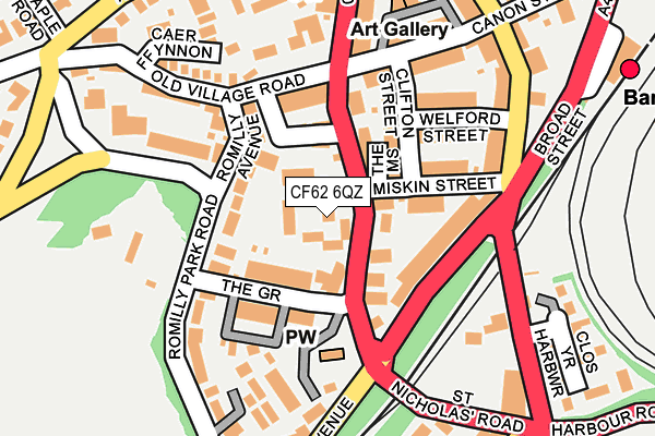 CF62 6QZ map - OS OpenMap – Local (Ordnance Survey) CF62 6QZ map - OS OpenMap – Local (Ordnance Survey)