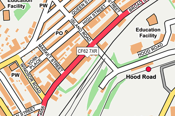 CF62 7XR map - OS OpenMap – Local (Ordnance Survey) CF62 7XR map - OS OpenMap – Local (Ordnance Survey)
