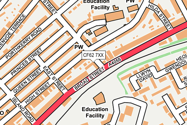 CF62 7XX map - OS OpenMap – Local (Ordnance Survey) CF62 7XX map - OS OpenMap – Local (Ordnance Survey)