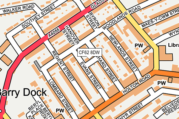 CF62 8DW map - OS OpenMap – Local (Ordnance Survey) CF62 8DW map - OS OpenMap – Local (Ordnance Survey)