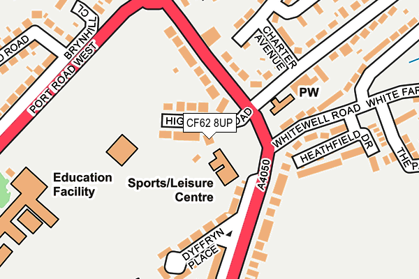 CF62 8UP map - OS OpenMap – Local (Ordnance Survey) CF62 8UP map - OS OpenMap – Local (Ordnance Survey)
