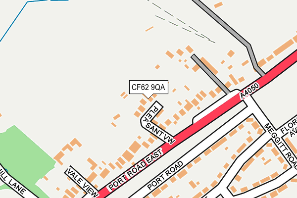 CF62 9QA map - OS OpenMap – Local (Ordnance Survey) CF62 9QA map - OS OpenMap – Local (Ordnance Survey)