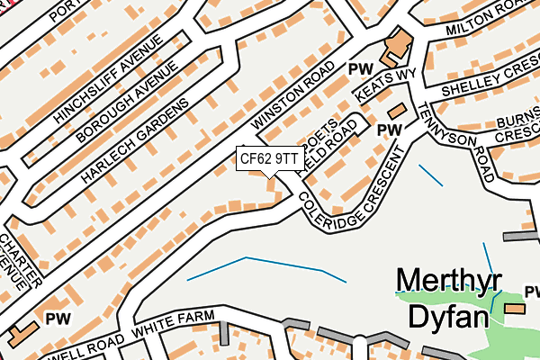 CF62 9TT map - OS OpenMap – Local (Ordnance Survey) CF62 9TT map - OS OpenMap – Local (Ordnance Survey)